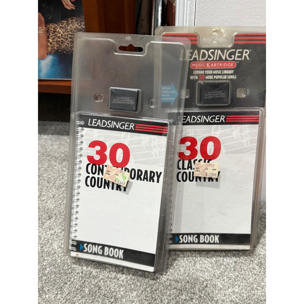 Leadsinger Karaoke Music Kartridge Bundle 30 Contemporary & 30 Classic Country